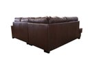 Ver imagem 4 de Sofá de Couro Canto Marrocos 2 Lugares com Chaise Esquerda Marrom Bicolor - Mempra Design