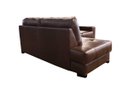 Ver imagem 3 de Sofá de Couro Canto Marrocos 2 Lugares com Chaise Esquerda Marrom Bicolor - Mempra Design