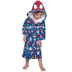 Roupao Aveludado Infantil Quimono com Capuz Spidey M Lepper