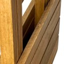 Ver imagem 5 de Mesa de Madeira Dobrável Rústica Vereda Marrom/Madeiral