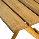 Ver imagem 4 de Mesa de Madeira Dobrável Rústica Vereda Marrom/Madeiral