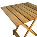 Ver imagem 6 de Mesa de Madeira Dobrável Rústica Vereda Marrom/Madeiral