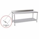 Ver imagem 2 de Mesa Lisa - Plano Inf Liso 1500x600 | Aço Inox 430