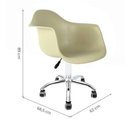 Ver imagem 4 de Cadeira Eames com Braços Fendi - Base Office Cromada