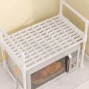 Ver imagem 6 de Rack de Bancada Cozinha Suporte pra Micro-Ondas e Utensílios Cor:Preto;Tamanho:U