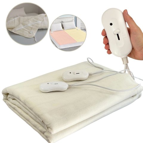 Lençol Térmico Casal 160x140cm com Controle Temperatura até 55ºc Importway