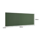 Ver imagem 2 de Cabeceira Ripada para Cama King 360cm 100% Mdf Cor:musgo