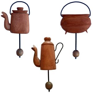 Kit 3 Porta Pano De Prato De Parede Cabideiro para Cozinha