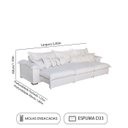 Ver imagem 2 de Sofá Magnifico 7 Lugares 3,20cm - de Casa Décor e Estofados.