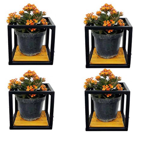 Suporte Plantas prateleiras Parede P/ 4 Vasinhos Super Promoção MINAS ARTE PRÓPRIA 4 suportes