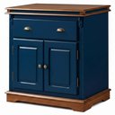 Ver imagem 3 de Balcão Manchester 2 Portas 1 Gaveta 89 X 90 X 45 Cm (a X L X P) - Cor Azul Petróleo/imbuia Glazer