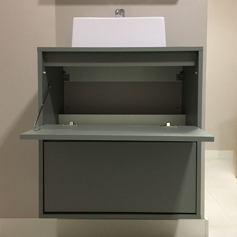 Gabinete para Banheiro com Cuba 60cm Mdf Verde Dubai - On Móveis - 6