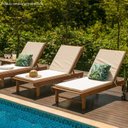 Ver imagem 4 de Espreguiçadeira para Jardim e Varanda Ipanema Polisten Marrom