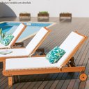 Ver imagem 2 de Espreguiçadeira para Jardim e Varanda Ipanema Polisten Marrom