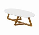 Ver imagem 3 de Mesa de Centro Sala de Estar Classic Oval Branca