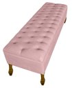 Ver imagem 3 de Cabeceira e Recamier Iza para Cama Box Casal Queen 1.60 - Suede - Sv Decor: Rosa