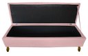 Ver imagem 4 de Cabeceira e Recamier Iza para Cama Box Casal Queen 1.60 - Suede - Sv Decor: Rosa