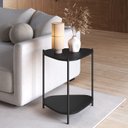 Ver imagem 2 de Mesa Lateral Organica Pe Metal Preto Nero 28016 Artesano