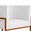 Ver imagem 4 de Poltrona Luana para Sala Base em Bronze Suede Cores - S.A Móveis DS Móveis Branco