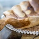 Ver imagem 5 de Fruteira Artesanal Esculpida em Madeira Teca Importada Bali