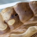 Ver imagem 4 de Fruteira Artesanal Esculpida em Madeira Teca Importada Bali