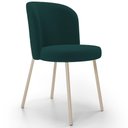 Ver imagem 1 de Cadeira para Sala de Jantar Cozinha Estofada Gavi Arena L02 Bouclê Verde - Lyam Decor