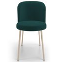 Ver imagem 3 de Cadeira para Sala de Jantar Cozinha Estofada Gavi Arena L02 Bouclê Verde - Lyam Decor