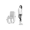 Ver imagem 4 de Kit 2 Cadeiras Sala Jantar Nina 2 Un Nature/linho Bege - Henn