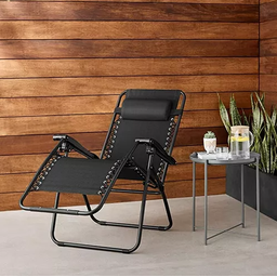 Cadeira Espreguiçadeira Gravidade Zero Praia Piscina Preta - 9 Cadeira Espreguiçadeira Gravidade Zero Praia Piscina Preta - 9