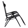 Cadeira Espreguiçadeira Gravidade Zero Praia Piscina Preta - 4
