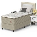Ver imagem 2 de Conjunto Box Solteiro Mola Prodormir Hercules New Marrom