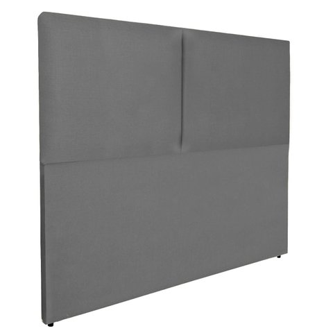 Cabeceira Módulos Cama Box Almofadada Luxo Linho Rbl:casal Tradicional/cinza