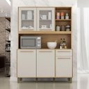 Ver imagem 2 de Armário de Cozinha Rubi Cinamomo Off White - Valdemóveis
