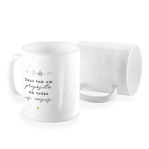 Caneca Deus tem um propósito