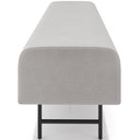 Ver imagem 6 de Puff Recamier Decorativo com Pés Industrial 140cm Novara P05 Veludo Cinza - Lyam Decor