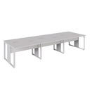 Ver imagem 5 de Plataforma de Trabalho 6 Pessoas 360cm x 120cm Pé Metal Cinza F5 Office