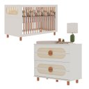 Ver imagem 2 de Quarto de Bebê Completo em MDF Aurora Bege/Areia/Jequitibá