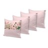 Kit 4 Capas para Almofadas Decorativas Natal Rosa 35x35cm - 1