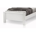 Ver imagem 4 de Cama Solteiro Infantil Pés de Madeira Alto Padrão - Branca