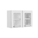 Ver imagem 1 de Armário Aéreo p/ Cozinha Evidence 7006 2 Portas c/Vidro 80cm Branco - Bertolini