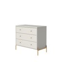 Ver imagem 2 de Cômoda 3 Gavetas Jasper 94cm Off White