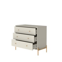 Cômoda 3 Gavetas Jasper 94cm Off White - 3
