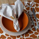 Ver imagem 1 de Kit Jogo Americano 6 Lugares Mesa Posta Cor Girafa 52x36cm