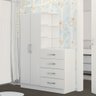 Guarda-roupa Infantil Hora de Aventura com Cômoda 2 Portas 4 Gavetas Branco - Panorama Móveis - 2