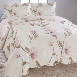 Colcha Cobre Leito Ultrassonic Dupla Face Estampada Solteiro 160x240cm - Vilhena - 1