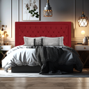 Ver imagem 4 de Cabeceira de Cama Box King 195 Cm Baronesa - Veludo Vermelho