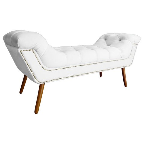 Recamier Sofá Divã Namoradeira Sienna 140cm Casal Suede