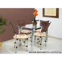 Ver imagem 5 de Pé de Mesa Cromada Valência Tampo Vidro 1,20 Sala Jantar Ql