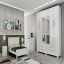 Ver imagem 5 de Guarda Roupa Encant 6 Portas 6 Gavetas 1 Espelho Cor:branco