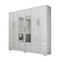 Ver imagem 1 de Guarda Roupa Encant 6 Portas 6 Gavetas 1 Espelho Cor:branco